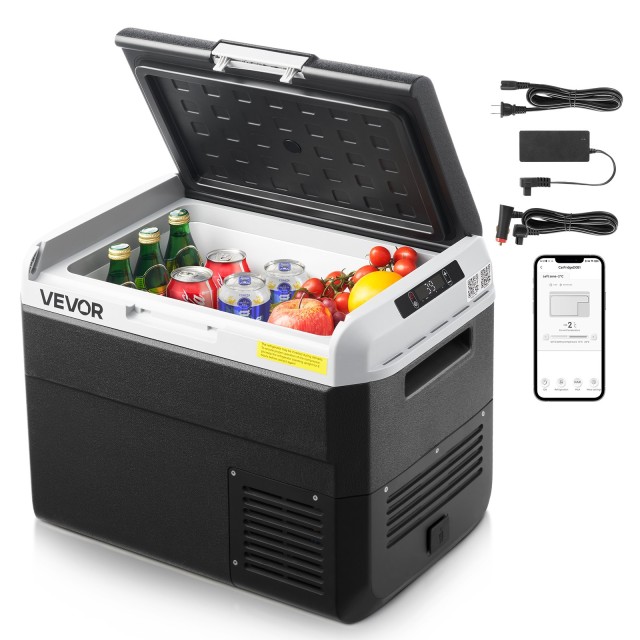 VEVOR Φορητός Ψυγειοκαταψύκτης Αυτοκινήτου 30L, 12/24V DC & 100-240V AC, -20°C έως 20°C WLCZBXX30LDMV828E001V2
