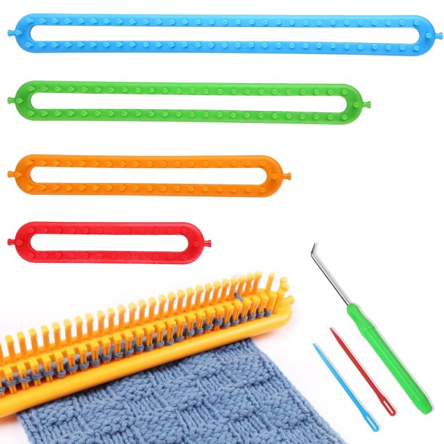 BAKAJI Σετ Πλέξης Βελόνες Κροσέ 4τμχ + Αξεσουάρ Βελόνες Βελονάκι Κασκόλ Γάντια 02012234