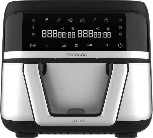 Διπλή Φριτέζα Αέρος - Airfryer 9L με Ψηφιακό Πίνακα και Διαχωριστικό Καλάθι 2850W CEC-100149 Cecotec
