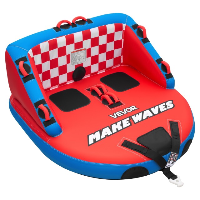 VEVOR Φουσκωτή Θαλάσσια Σαμπρέλα Ρυμούλκησης 2 Ατόμων για Σκάφος, 154 kg, με Νάιλον Κάλυμμα, Διπλά Σημεία Ρυμούλκησης, Βαλβίδα Ασφαλείας και Επενδυμένες Λαβές CQTL3SFDX2RHKLO80001V0