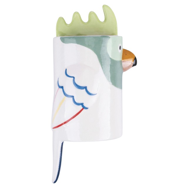 Villa dEste Home Χειροποίητος Κεραμικός Υγραντήρας Tuca Tuca για Παπαγάλους, Ύψος 254 cm, Ζωγραφισμένος στο Χέρι 2188724