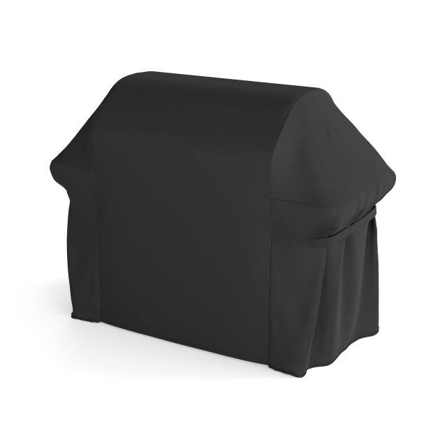 Costway Αδιάβροχο κάλυμμα ψησταριάς εξωτερικού χώρου με κορδόνι σύσφιξης και αυτοκόλλητο κλείσιμο, μαύρο, 100 x 66 x 132 cm NP13096BK