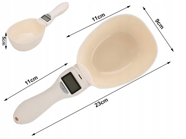 Verk Group Ψηφιακή Ηλεκτρονική Κουταλοζυγαριά Κουζίνας με LCD Οθόνη 800g 5907451361405