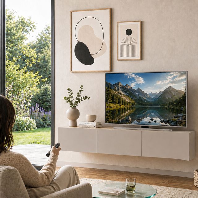 Shally Dogan Κρεμαστό έπιπλο TV FRANCY Sabbia 180 x 30 εκ. με 3 ανακλινόμενα πορτάκια 02002116