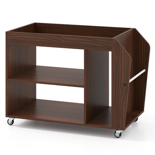 Βοηθητικό Τραπεζάκι Καρυδιάς 76 x 39,5 x 55cm  JV12508WT Costway