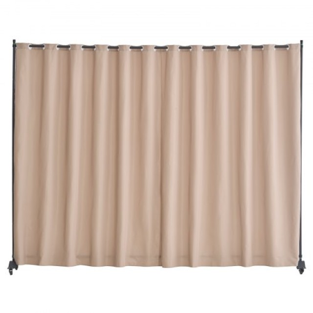 VEVOR Φορητό Διαχωριστικό Δωματίου  308.5 x 45 x 245.5 cm με Ρόδες Καφέ Οθόνη Απορρήτου BLPF96120INCE5PIQV0