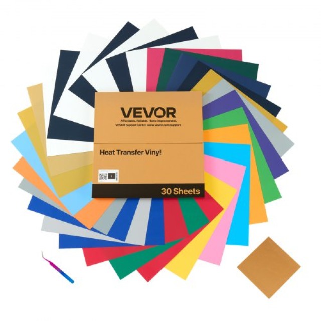 VEVOR Πλήρες Πακέτο Θερμομεταφερόμενου Βινυλίου HTV 30 Τεμαχίων KZMPC12INCH1RTMH8001V0