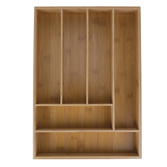 Galileo Δίσκος για μαχαιροπίρουνα από μπαμπού 43,2x30,5x5cm 6 διαμερίσματα SChef 5903933