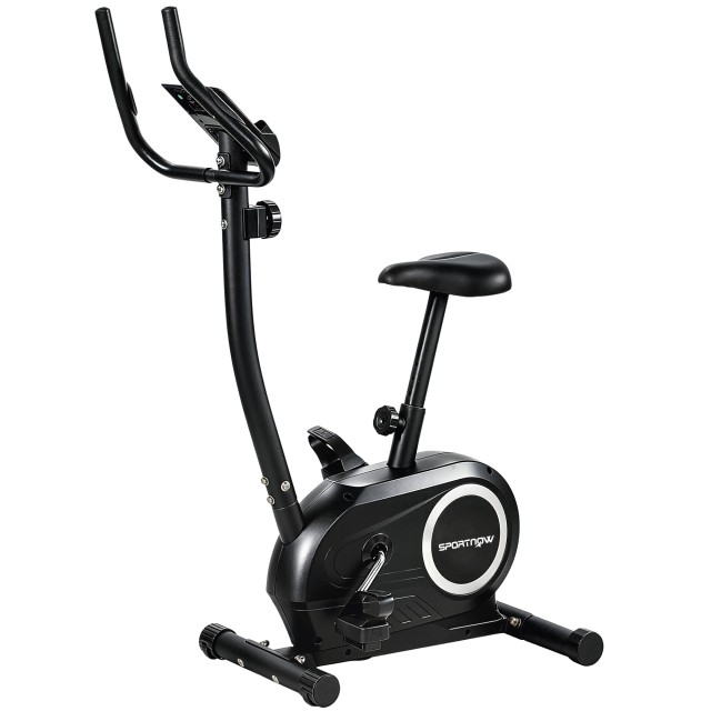 SPORTNOW Ποδήλατο Γυμναστικής με Bluetooth & App, Αθόρυβο, 8 Επίπεδα Μαγνητικής Αντίστασης για το Σπίτι A90-436V00BK