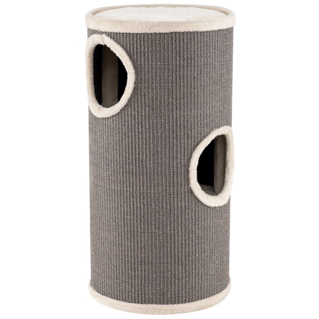 Costway Πολυεπίπεδος Γκρι Ονυχοδρόμιος Πύργος Γάτας με Σχιστόξυλο και Άνετο Κουβούκλιο Ύπνου PV10426GR