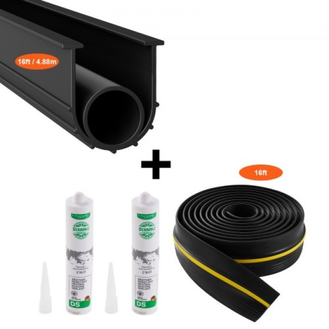 VEVOR Κιτ Σφραγίδας Πόρτας Γκαράζ 16 FT Αδιάβροχο PVC MFTMXBT2J16FYW5UNV0