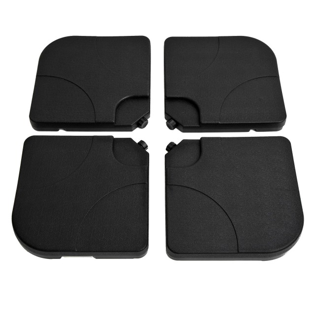 Outsunny Σετ 4τμχ Πλαστική Βάση Ομπρέλα Κήπου 50? 50 7,5 εκ 84D-021