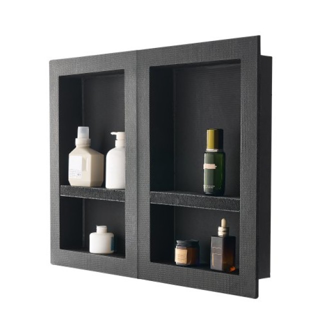 VEVOR Εντοιχισμένη Οργάνωση Μπάνιου 40.6 x 61 cm Διπλή Ντουλάπα SLLYBK4C16INUI9XP001V0