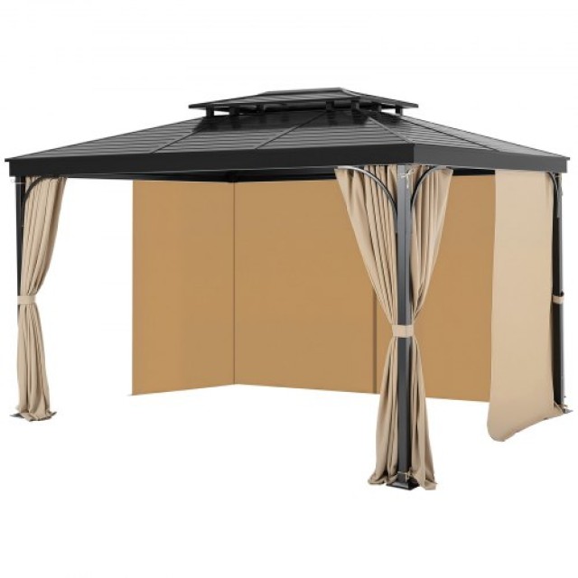 VEVOR Αδιάβροχες Κουρτίνες Κιόσκι Χακί 12 x 10 x 6.7 SMLTCL12FT10TU0G8V0