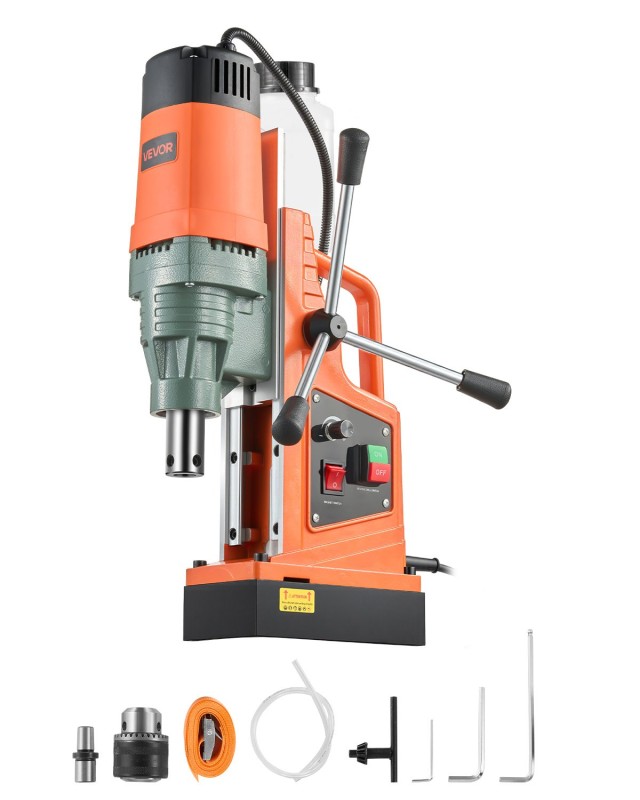 VEVOR Μαγνητικό δράπανο 1550W, διάμετρος διάτρησης 50 mm, μαγνητική δύναμη 13000 N, 0-550 σ.α.λ. CLZMHZKXZ50MOCXTG001V2