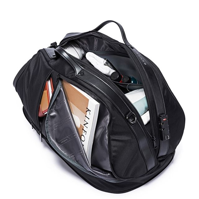 BANGE Σακ Βουαγιάζ Υφασμάτινο 50lt Μαύρο 57x24x34εκ. 77178-Black