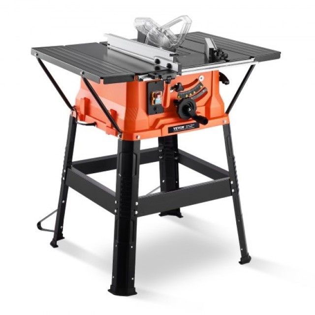 VEVOR Φορητό Πριόνι Τραπέζι με Βάση 1800W, 254MM Λεπίδα, 4800 RPM, για Ξυλουργική & Κατασκευή Επίπλων MGTJGDZJ10YCA9SCGV2