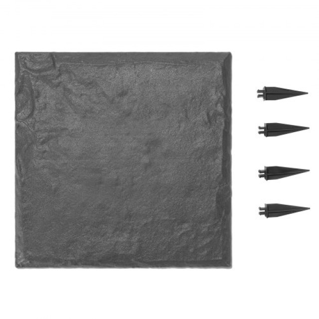 VEVOR Διακοσμητικές Πλάκες Βήματος 4τμχ 15,5 x 15,5 in Γκρι Πλακόστρωσης Κήπου HYDJSHS4PCSZ44JBR001V0