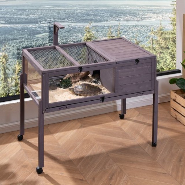 Ξύλινο Σπίτι Χελώνας VEVOR για Εσωτερικό & Εξωτερικό Χώρο  MZWGXMZDGJJ0EYRH1V0