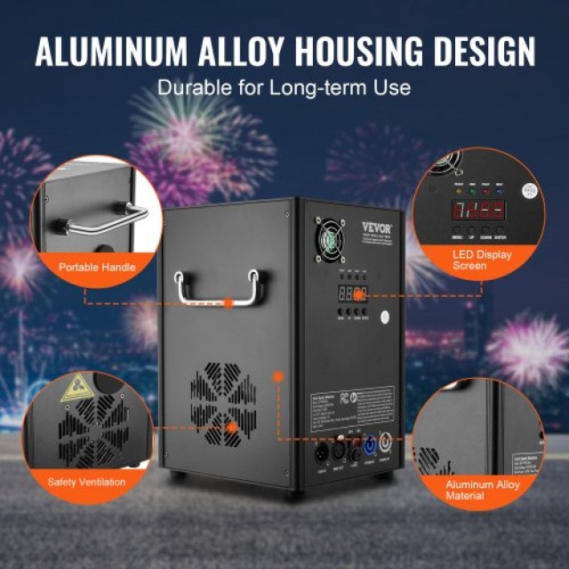 VEVOR Μηχανή Ψυχρών Σπινθήρων 700W για Εκδηλώσεις YHKZQ700W2GW3M5O4V2