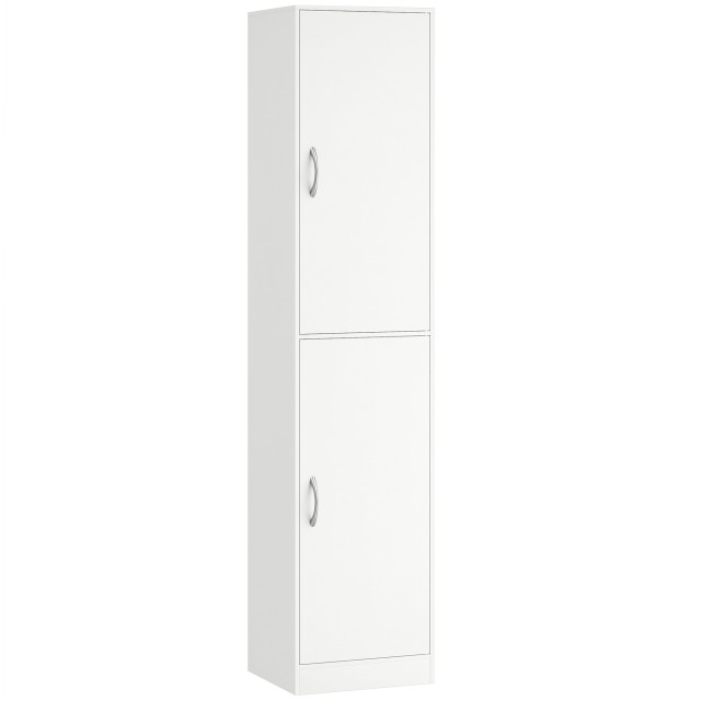HOMCOM Ψηλή Βιβλιοθήκη 180 cm, Μοντέρνα με 5 Ρυθμιζόμενα Ράφια για Υπνοδωμάτιο ή Γραφείο 836-703V90WT
