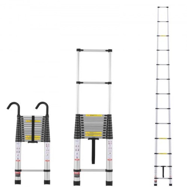 VEVOR  Τηλεσκοπική Σκάλα 5m 375lbs Πολυκουμπί Ρύθμιση  SSLTNLSLK165S0U96V0