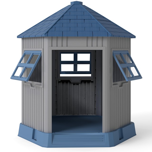 Costway Πολυλειτουργικός Σκύλος Σπιτάκι Εσωτερικού/Εξωτερικού Χώρου - 76x90x96 εκ. PU10093BL