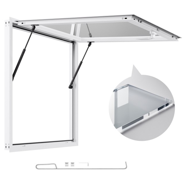 VEVOR Παράθυρο Εξυπηρέτησης 92x92 cm για Καντίνα με Τέντα FWCK3636YC0Y1HEUY001V0