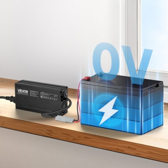 VEVOR Φορτιστής Μπαταρίας Λιθίου 12V 10A LiFePO4 για RV FCCDQ12V10A0L3AQH001V2