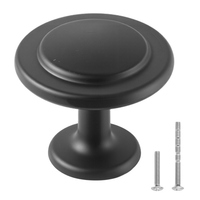 VEVOR Μανιτάρια Μαύρα Χερούλια Ντουλαπιών Ø31 x 27 mm - Σετ 30 τεμαχίων CJXNJDMGT30PK8WBN001V0