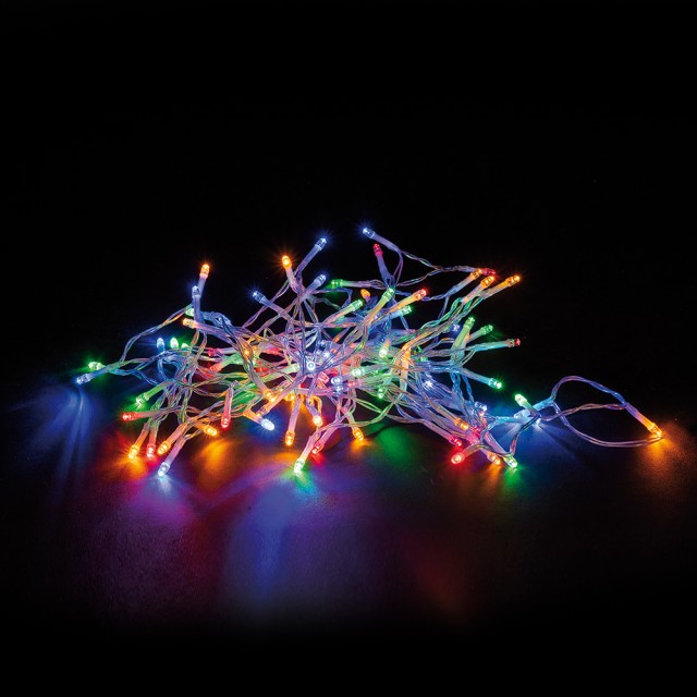 Kooper Σειρά 50 Πολύχρωμων LED με Μπαταρία για Εσωτερική Χρήση 3,5m - Santas House 2196506