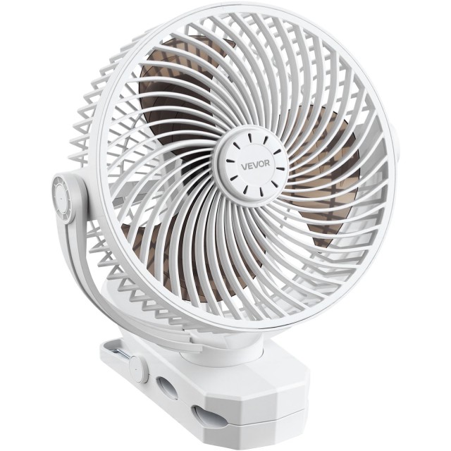 VEVOR Φορητός Επαναφορτιζόμενος Ανεμιστήρας Κλιπ USB με 3 Ταχύτητες και Ισχυρή Ροή Αέρα JGSFSBXK8INCRHIGP001V9