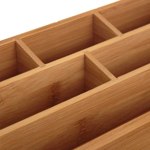 BAKAJI Οργανωτής Επιφάνειας Εργασίας από Μπαμπού με 6 Θήκες και Συρτάρι 02816862