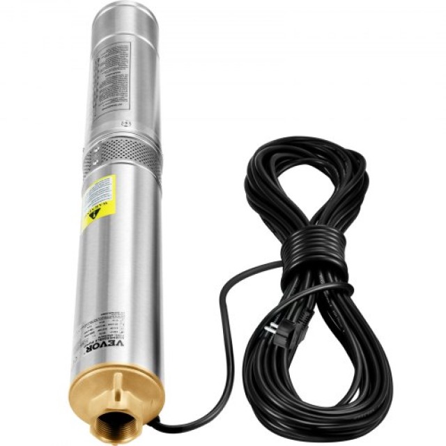 Υποβρύχια Αντλία VEVOR 750W, 230V, 105L/min, 62m, Ανοξείδωτη, IP68  SJQSBNZOC750WOAH0V2