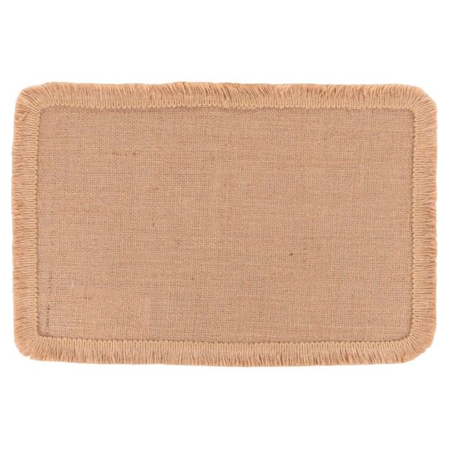 Villa dEste Home Ορθογώνιο σουπλά 45x30 cm από γιούτα με κεντημένο περίγραμμα και κρόσσια 5918038