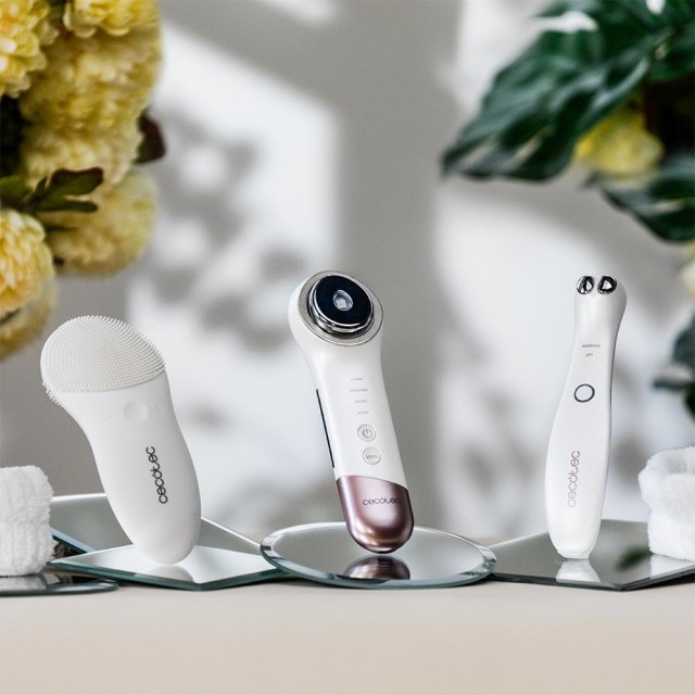 CECOTEC  Σετ Περιποίησης Προσώπου FaceCare: Καθαριστικό Προσώπου, Συσκευή Κατά των Μαύρων Κύκλων & Μασάζ Προσώπου με Κιτ Κορδέλας & Περιχειρίδες  CEC-102502