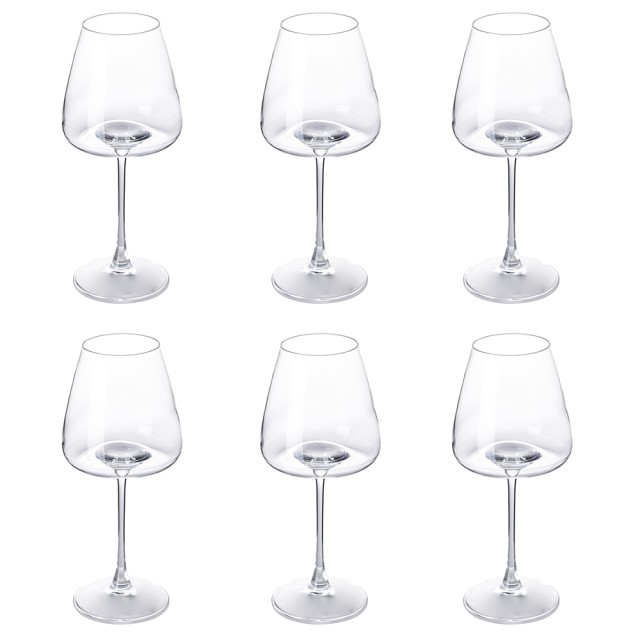 Villa DEste  Σετ 6 ποτήρια κρασιού 612 ml από γυαλί Tasting 5916998