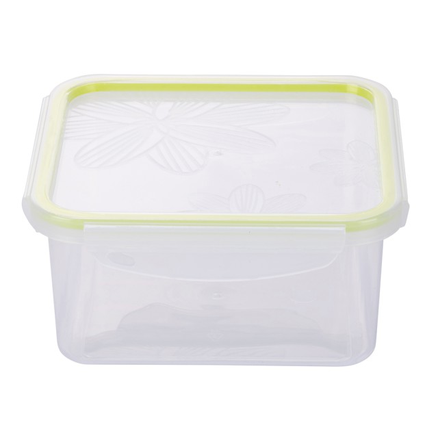 Galileo Αεροστεγές δοχείο 550 ml από πλαστικό PP 13x13x6 cm πράσινο SChef 2188083