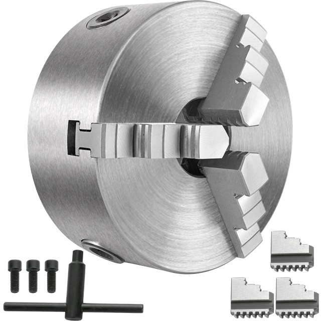 VEVOR Τόρνος Σύσφιξης K11-160 3 Σιαγόνων 6 ιντσών Αυτοκεντρικός από Σκληρυμένο Ατσάλι KPK11-160KPZFZ001V0