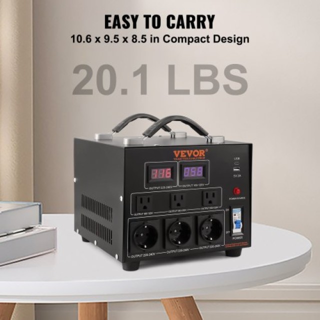 Μετασχηματιστής Τάσης VEVOR 3000W 220V-110V/110V-220V CE DYZHQ110V230VX4UMV2
