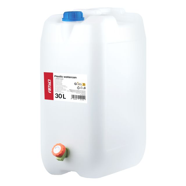 AMiO Δοχείο Νερού 30L με Βρύση, Λευκό, HDPE 05145
