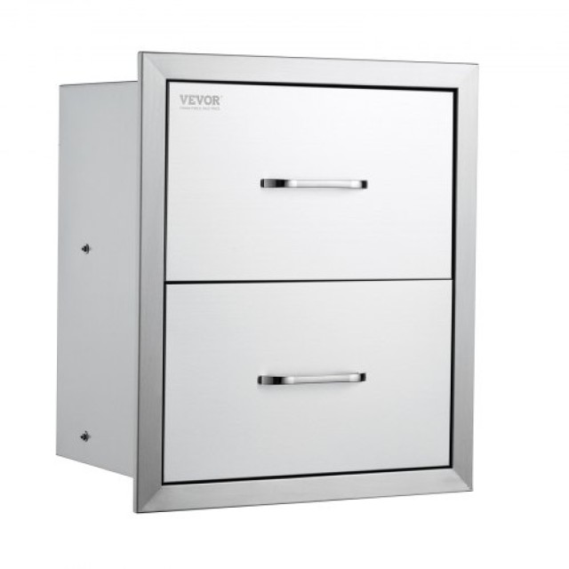 Εξωτερική Κουζίνα/Νησίδα BBQ Ανοξείδωτα Διπλά Συρτάρια 17.7x20.5  18X15YC2CBXGCTG01V0