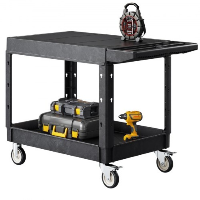 VEVOR Καρότσι Εξυπηρέτησης 2 Επιπέδων 550 lbs με Ρόδες DXSLSYTCDH2CRMLGAV0