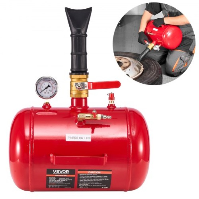 VEVOR Εργαλείο Τοποθέτησης Ελαστικών 5 Gal, 87-116 PSI, για Αυτοκίνητα και ATV LTBCQXZXS5GA9387B001V0