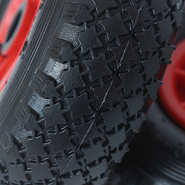 BAKAJI  Σετ 2 Πνευματικοί Τροχοί για Καρότσι 26 εκ. Καουτσούκ 3.00-4 Ανταλλακτικοί τροχοί καροτσιού  02839112