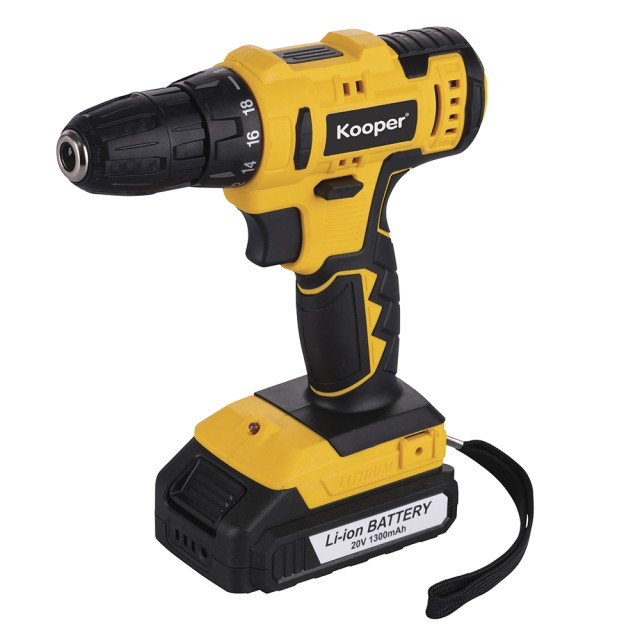 Kooper Δραπανοκατσάβιδο 20 V με βαλιτσάκι και κλιπ ζώνης Kooper 2174989