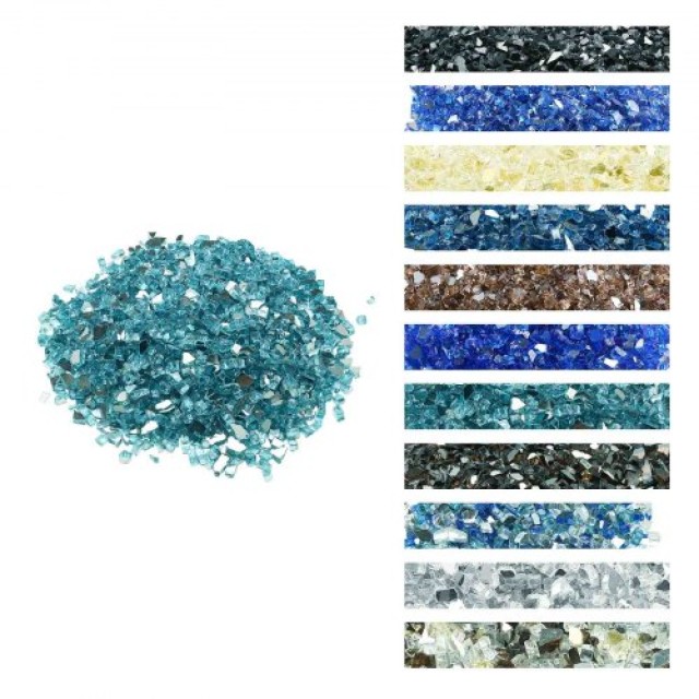 VEVOR Γυαλιά Πυράς 1/2 ιντσών για Τζάκι ή Εστία - Aqua Blue 20 LBS FHBLFGSGHBL1NNEA6001V0