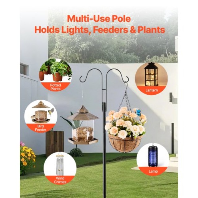 VEVOR Διπλός Γάντζος Πουλιών 8 Τεμάχια 1560mm Βαρέως Τύπου WNGJSMYRGG60BN2LV001V0