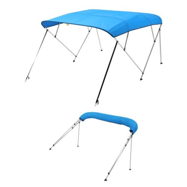 VEVOR Τέντα Σκάφους 4 Καμπυλών 96L x (67-72)W x 54H - Pacific Blue 4GCYZYP96677Y2Y2WV0