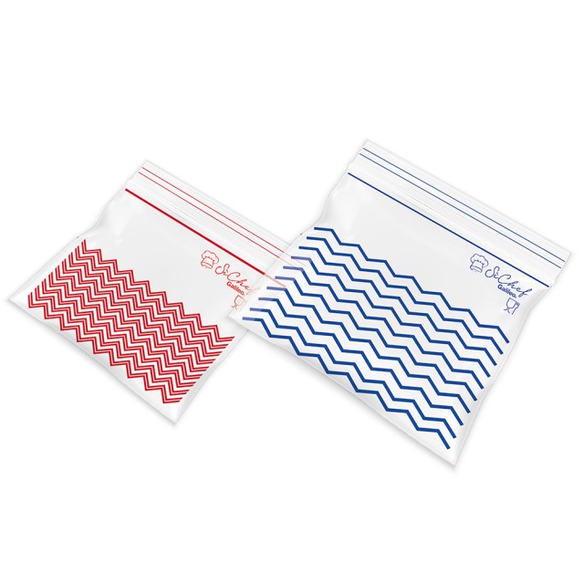 Galileo Σετ 50 Επανασφραγιζόμενες Αποθηκευτικές Σακούλες SChef, 2 Διαστάσεων: 24x26 εκ (12 Λίτρα) & 205x205 εκ (25 Λίτρα) 5907458